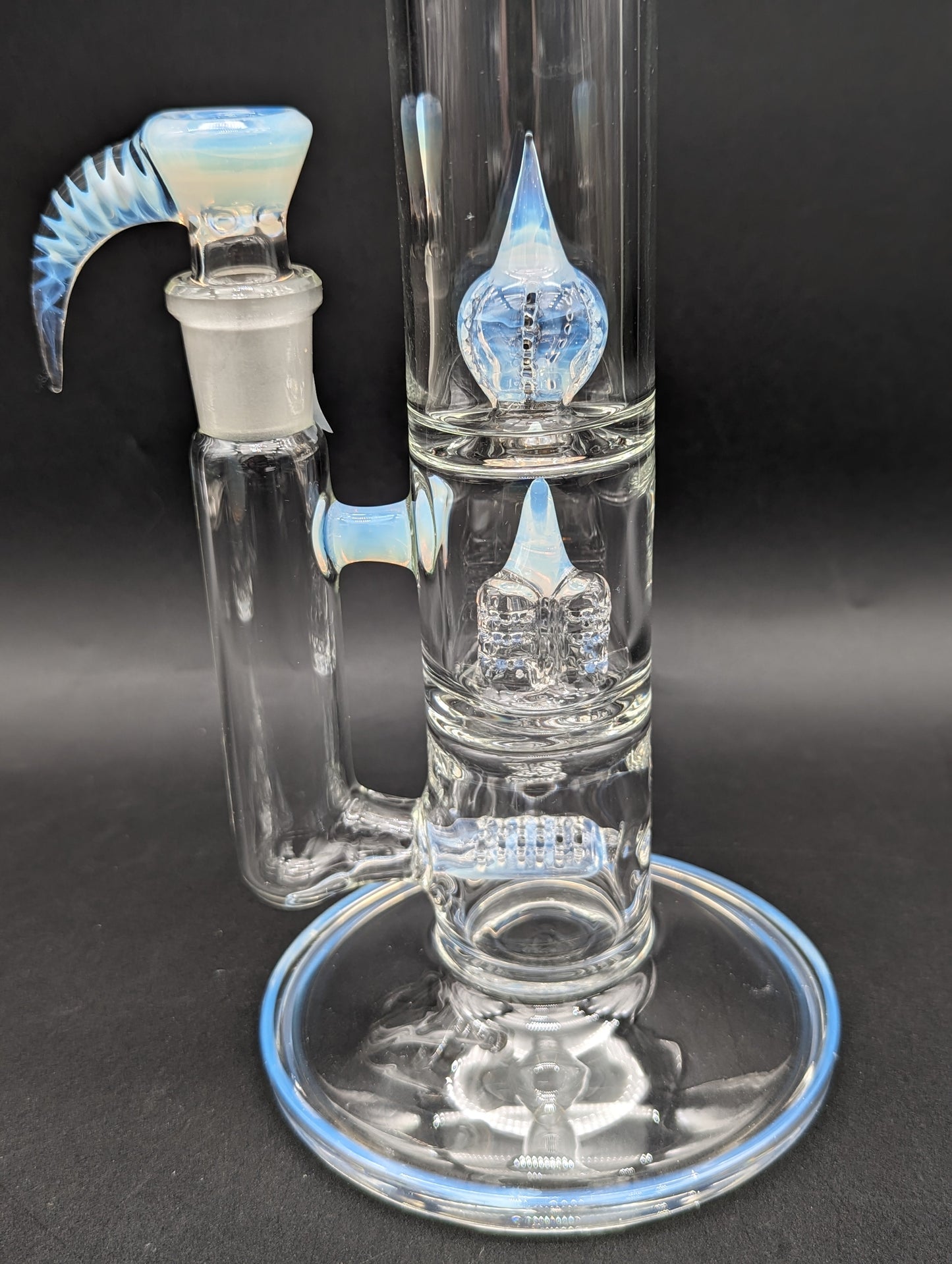 2K Glass - 17" Triple Perc Tube - Ghost