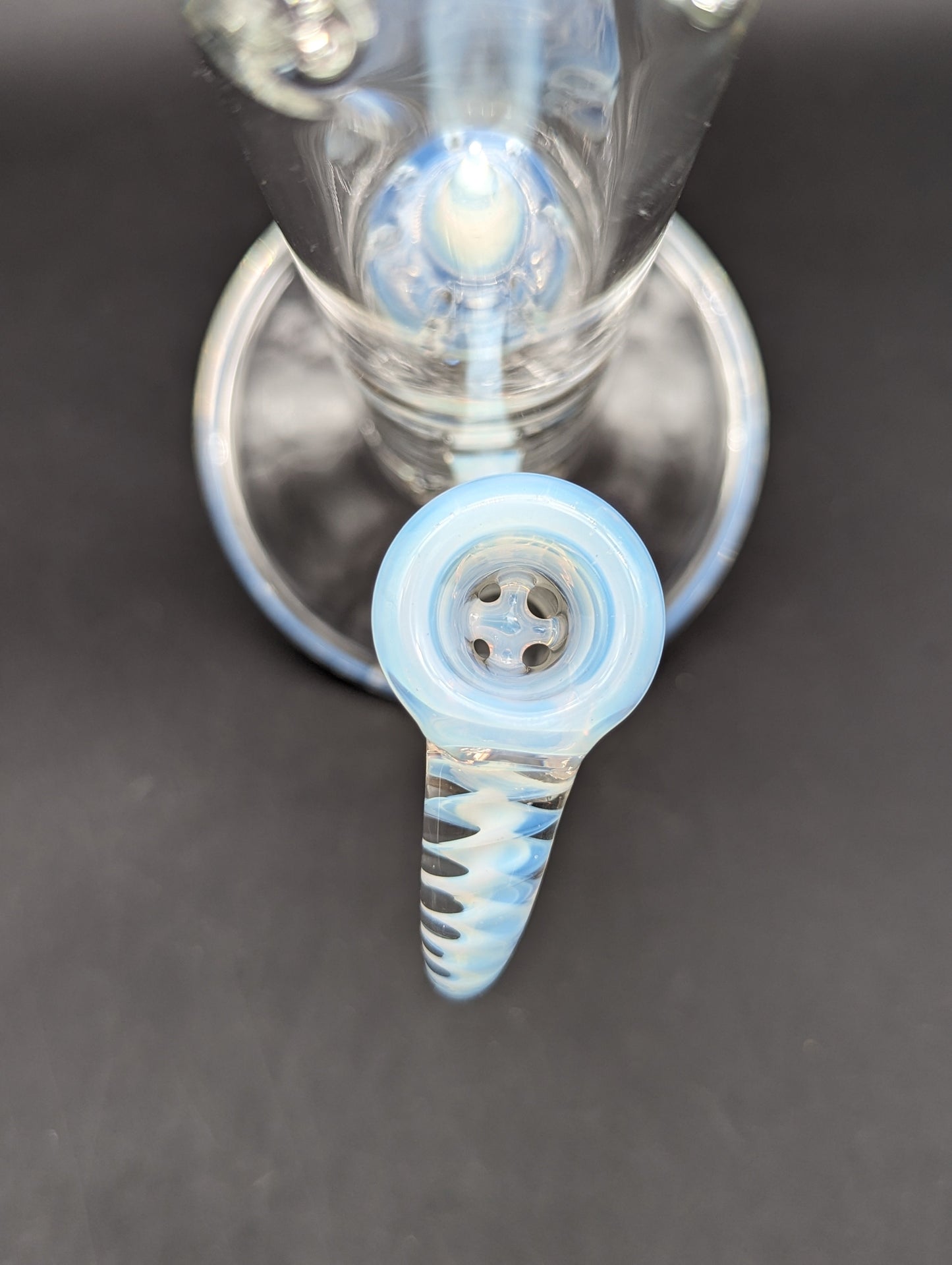 2K Glass - 17" Triple Perc Tube - Ghost