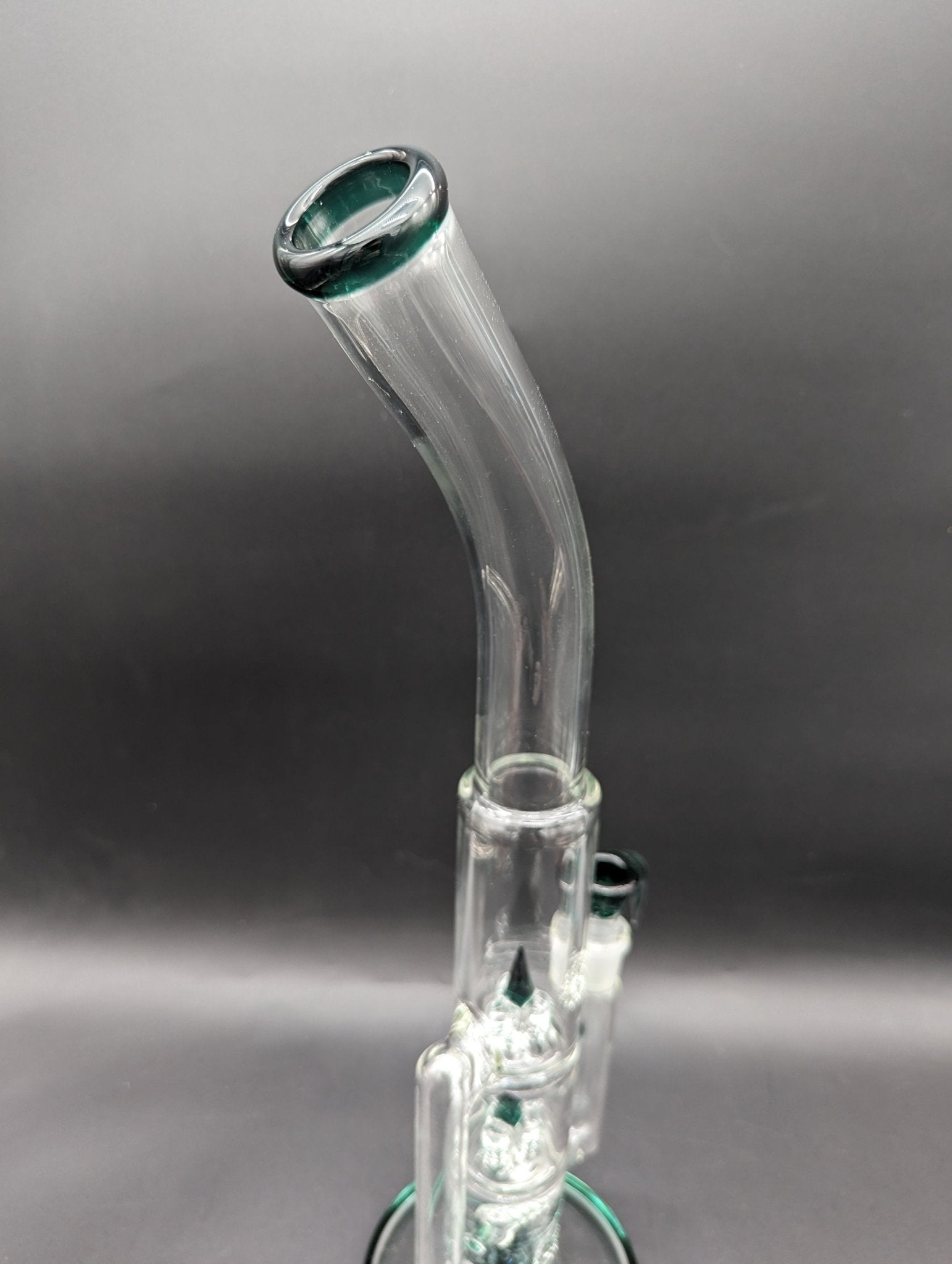 2K Glass 18" Bent Neck Treecycler Bong - Meech Madness Smoke Shop