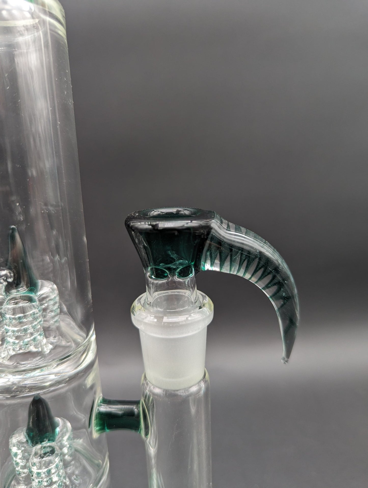 2K Glass 18" Bent Neck Treecycler Bong - Meech Madness Smoke Shop