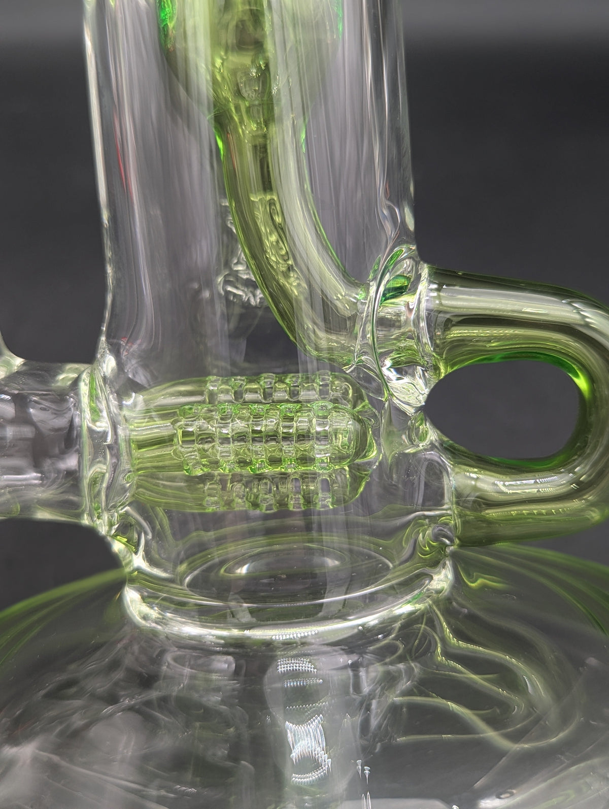 2K Glass 18" Threeline Recycler Bong-Avernic Smoke Shop
