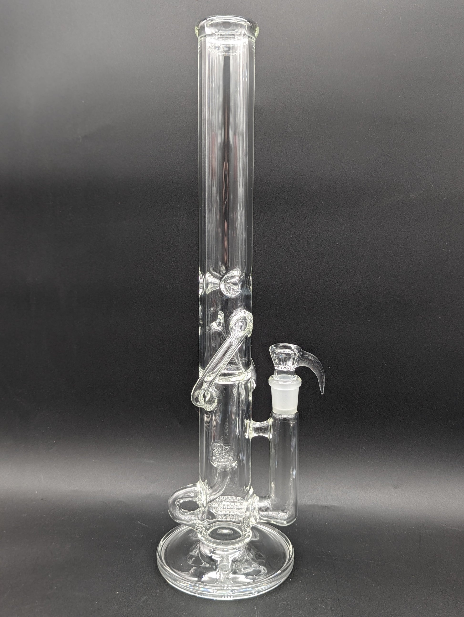 2K Glass 18" Threeline Recycler Bong-Avernic Smoke Shop