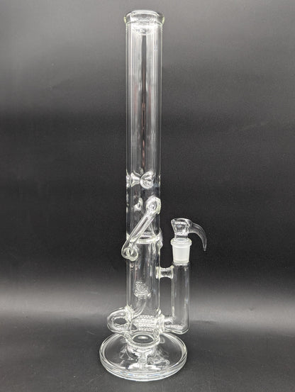 2K Glass 18" Threeline Recycler Bong-Avernic Smoke Shop