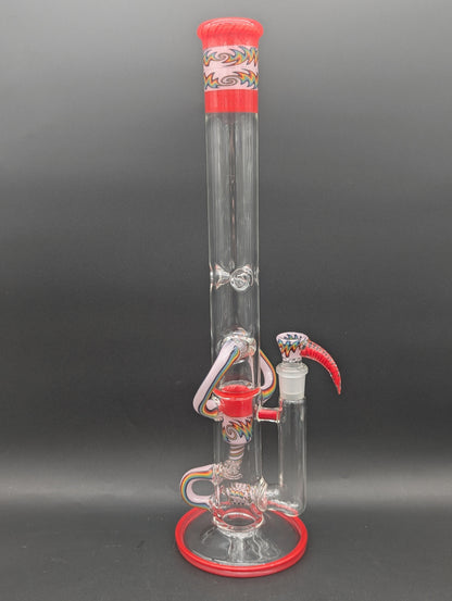 2K Glass 18" Threeline Recycler Bong-Avernic Smoke Shop