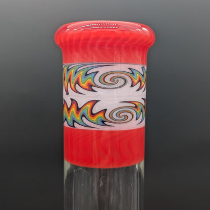 2K Glass 18" Threeline Recycler Bong-Avernic Smoke Shop