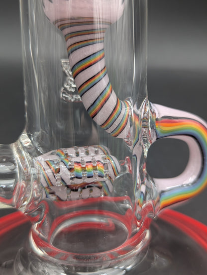 2K Glass 18" Threeline Recycler Bong-Avernic Smoke Shop