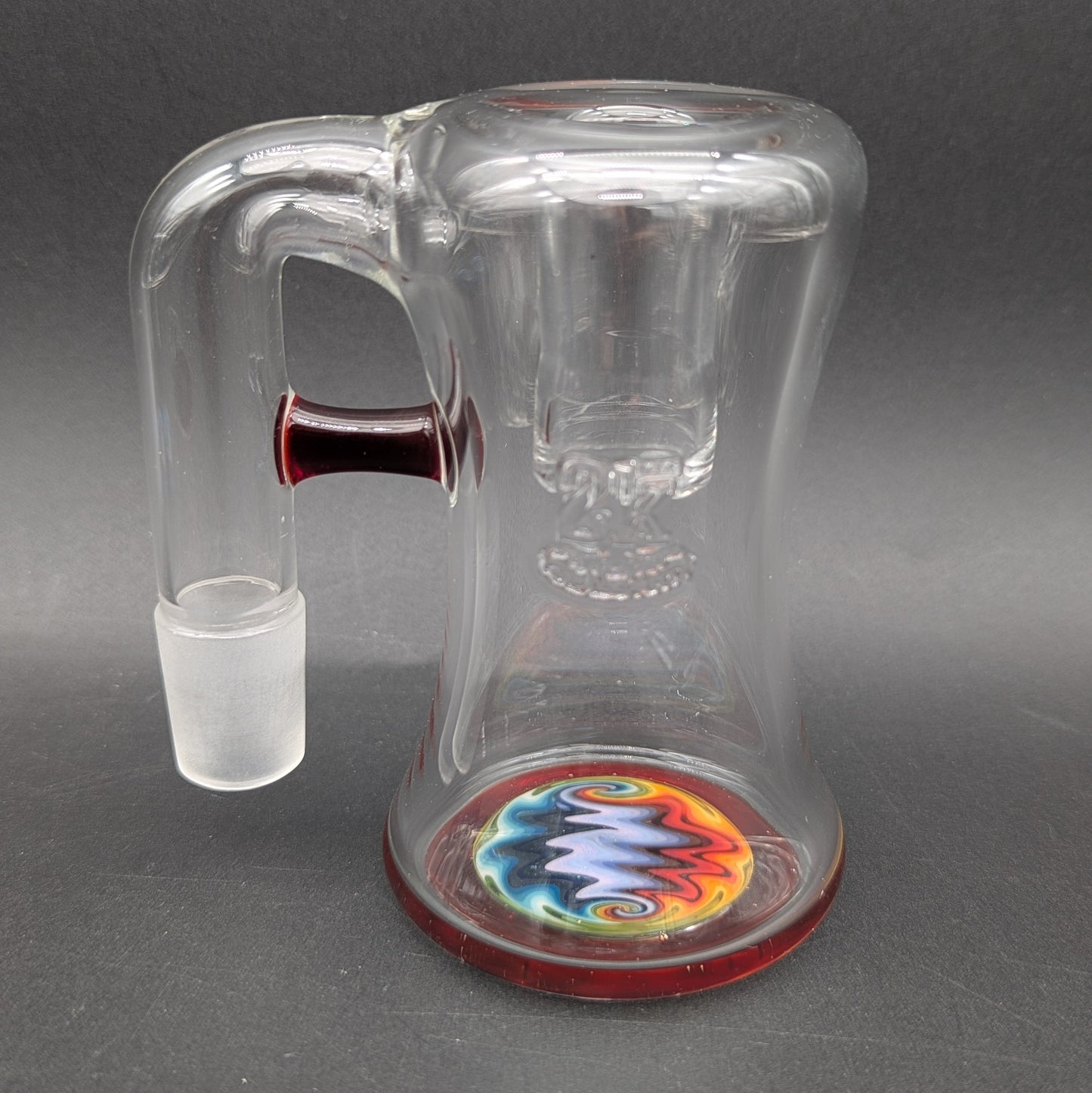 2K Glass 18mm Dry Ash Catchers 90 Degrees-Avernic Smoke Shop