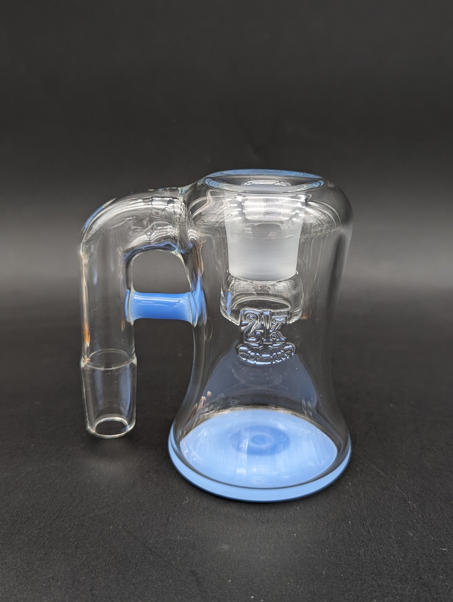 2K Glass 18mm Dry Ash Catchers 90 Degrees-Avernic Smoke Shop