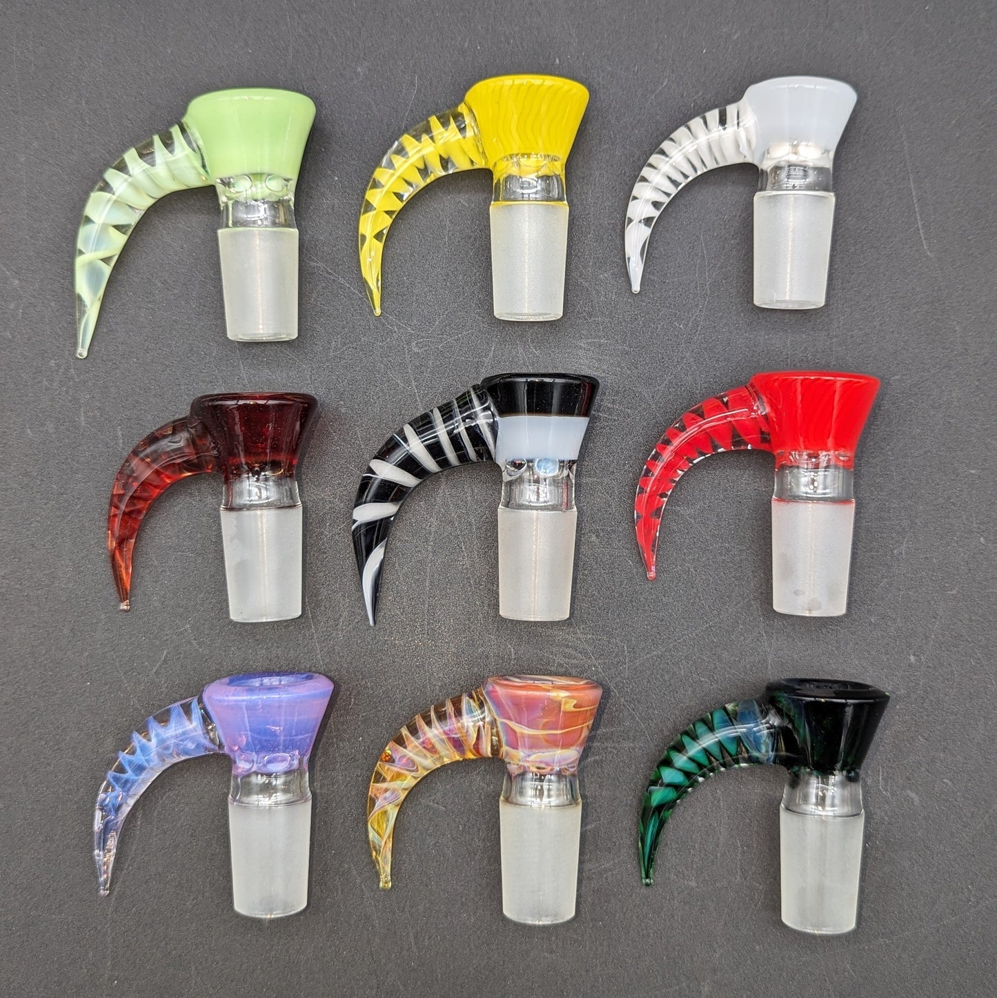 2K Glass 18mm Screened 4 Hole Slides-Avernic Smoke Shop