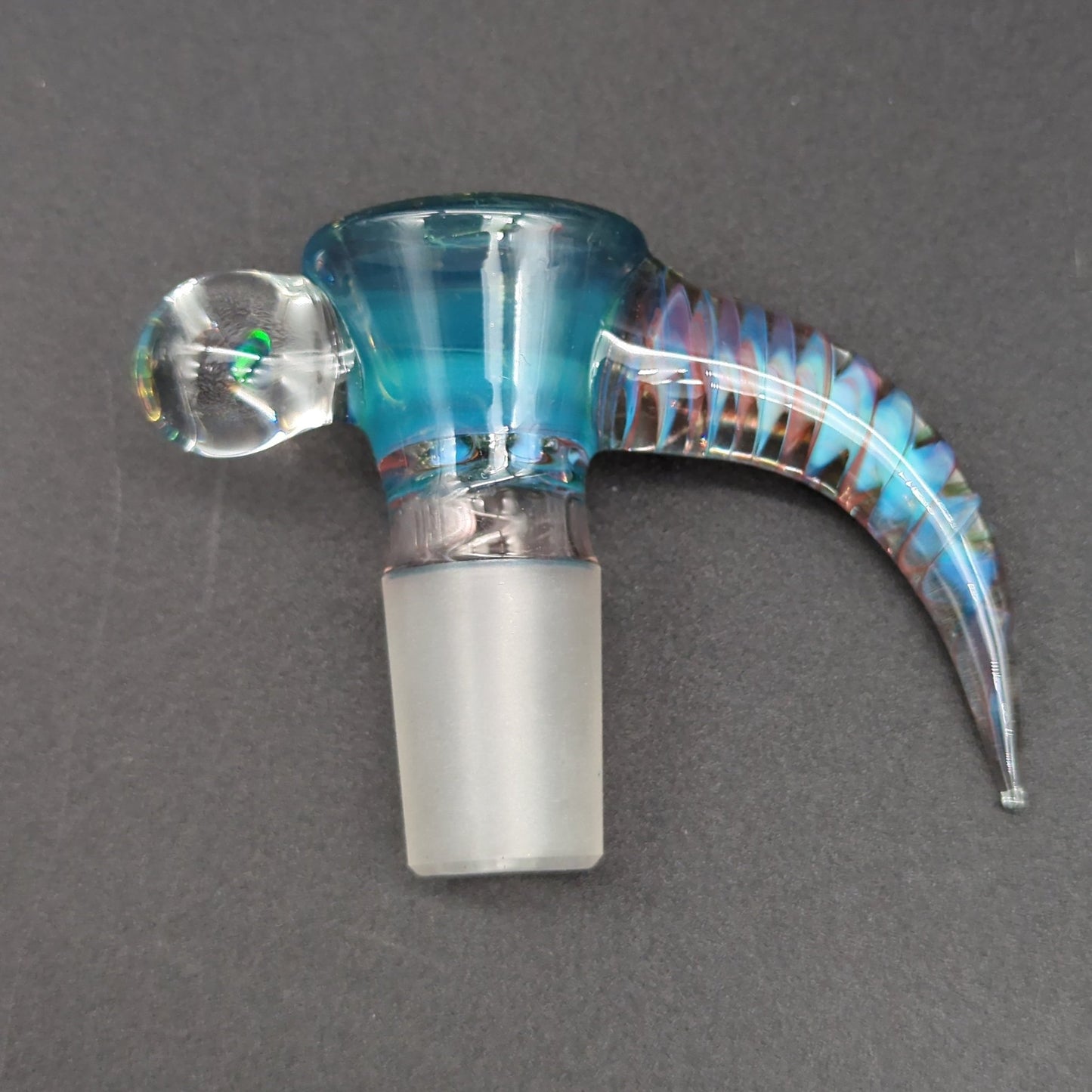 2K Glass 18mm Screened 4 Hole Slides w/ Black Opal - Meech Madness Smoke Shop