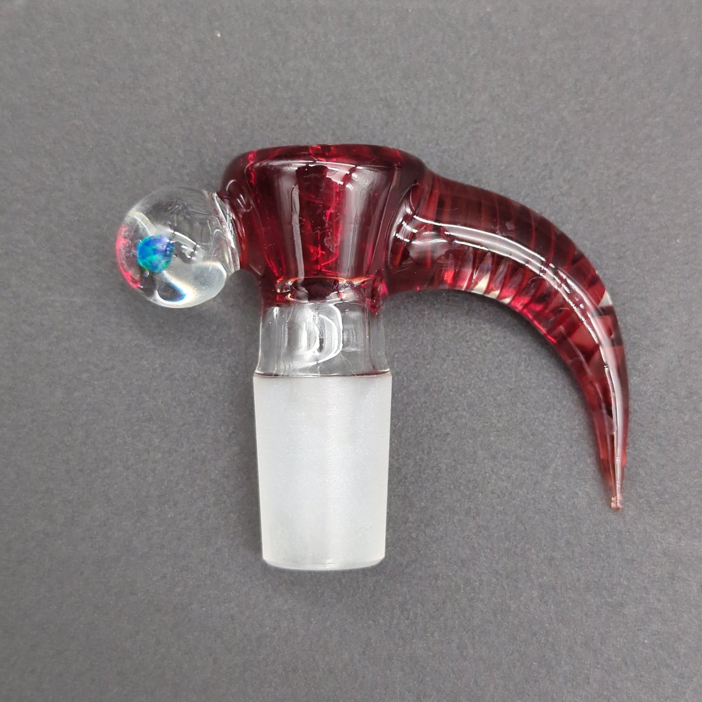 2K Glass 18mm Screened 4 Hole Slides w/ Black Opal - Meech Madness Smoke Shop