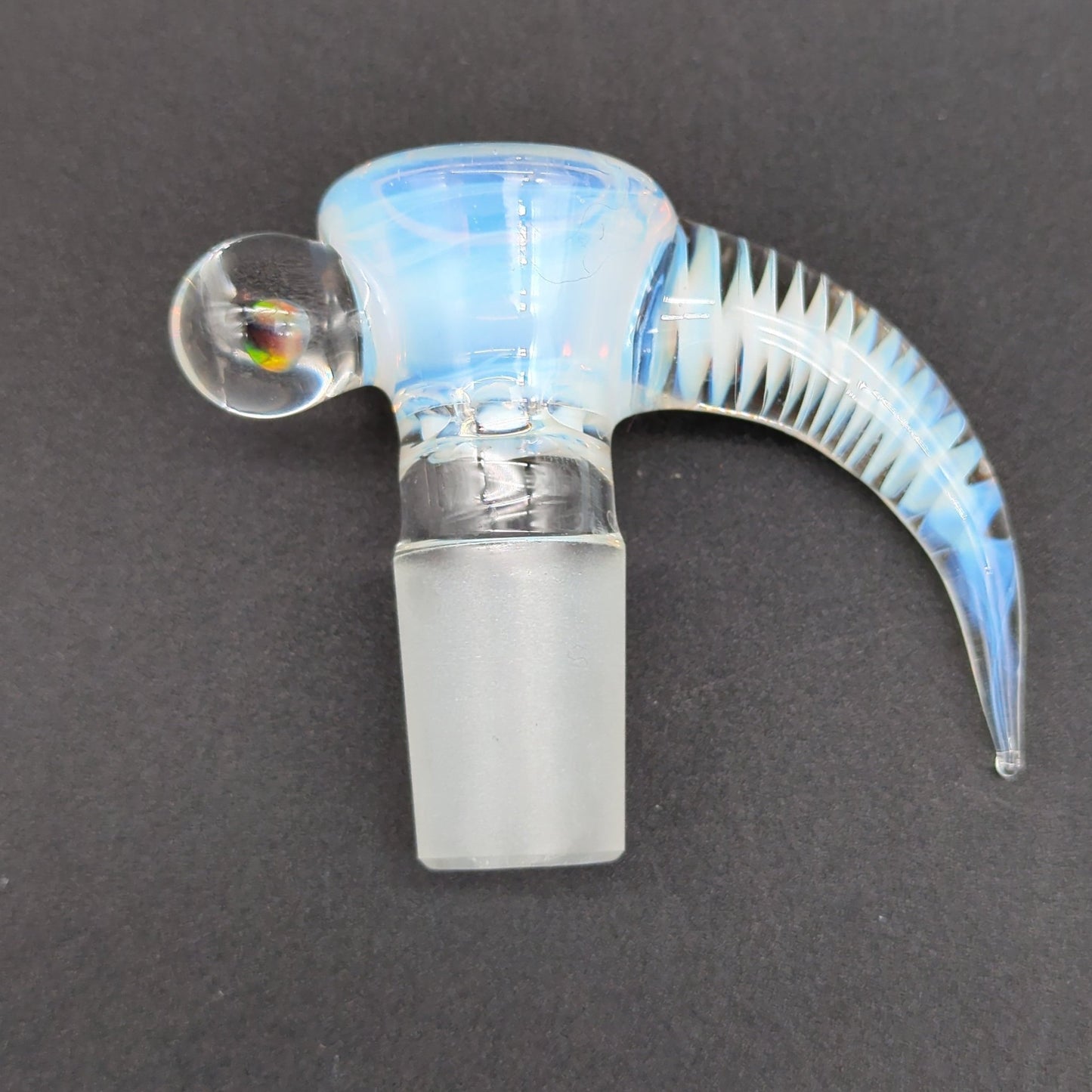 2K Glass 18mm Screened 4 Hole Slides w/ Black Opal - Meech Madness Smoke Shop