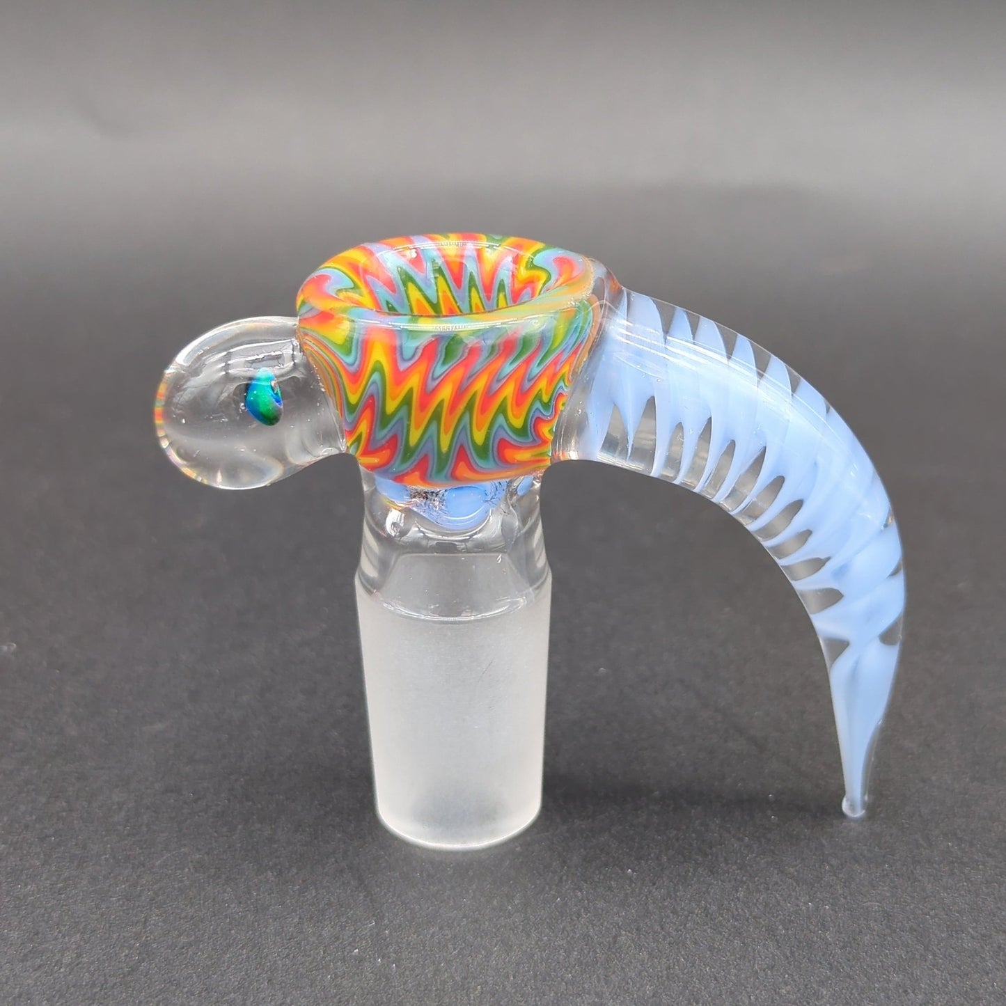 2K Glass 18mm Screened 4 Hole Slides w/ Black Opal - Meech Madness Smoke Shop