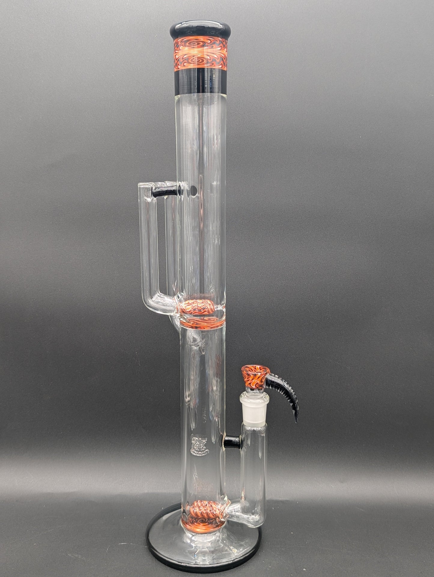 2K Glass 19" Double Dual Inline Tube-Avernic Smoke Shop