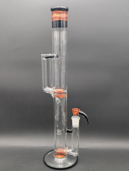 2K Glass 19" Double Dual Inline Tube-Avernic Smoke Shop