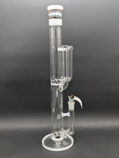 2K Glass 19" Double Dual Inline Tube-Avernic Smoke Shop