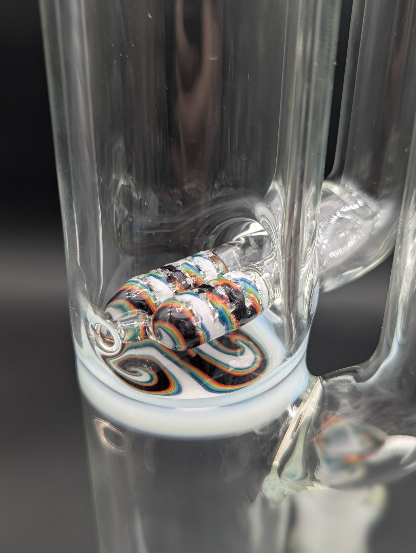 2K Glass 19" Double Dual Inline Tube-Avernic Smoke Shop