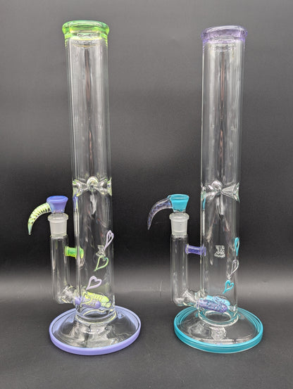 2K Glass Dual Color Heart Bong-Avernic Smoke Shop