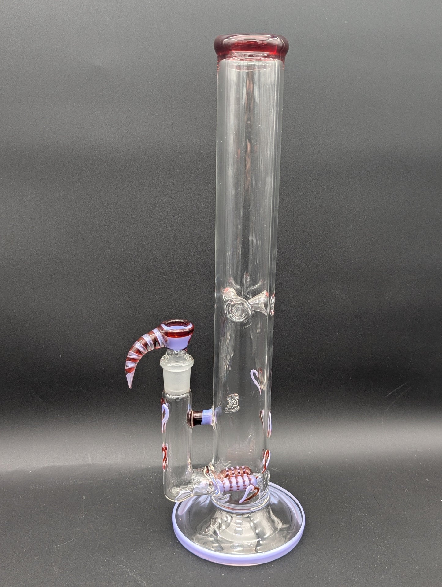 2K Glass Dual Color Heart Bong-Avernic Smoke Shop
