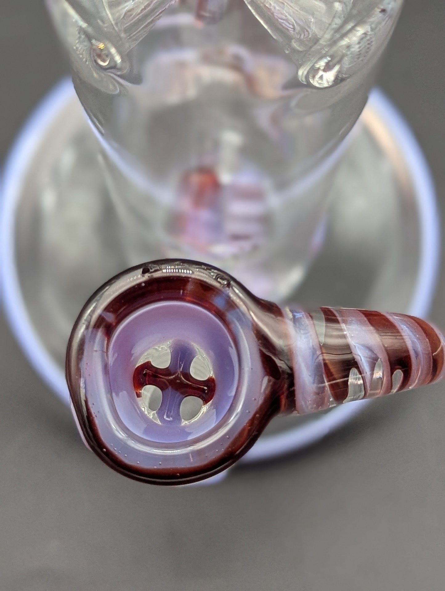 2K Glass Dual Color Heart Bong-Avernic Smoke Shop