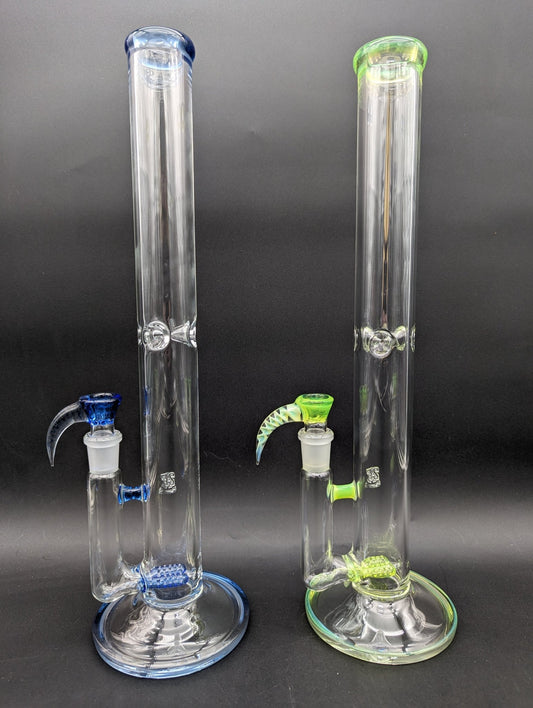 2K Glass Dual Gridline Perc Bong - Meech Madness Smoke Shop