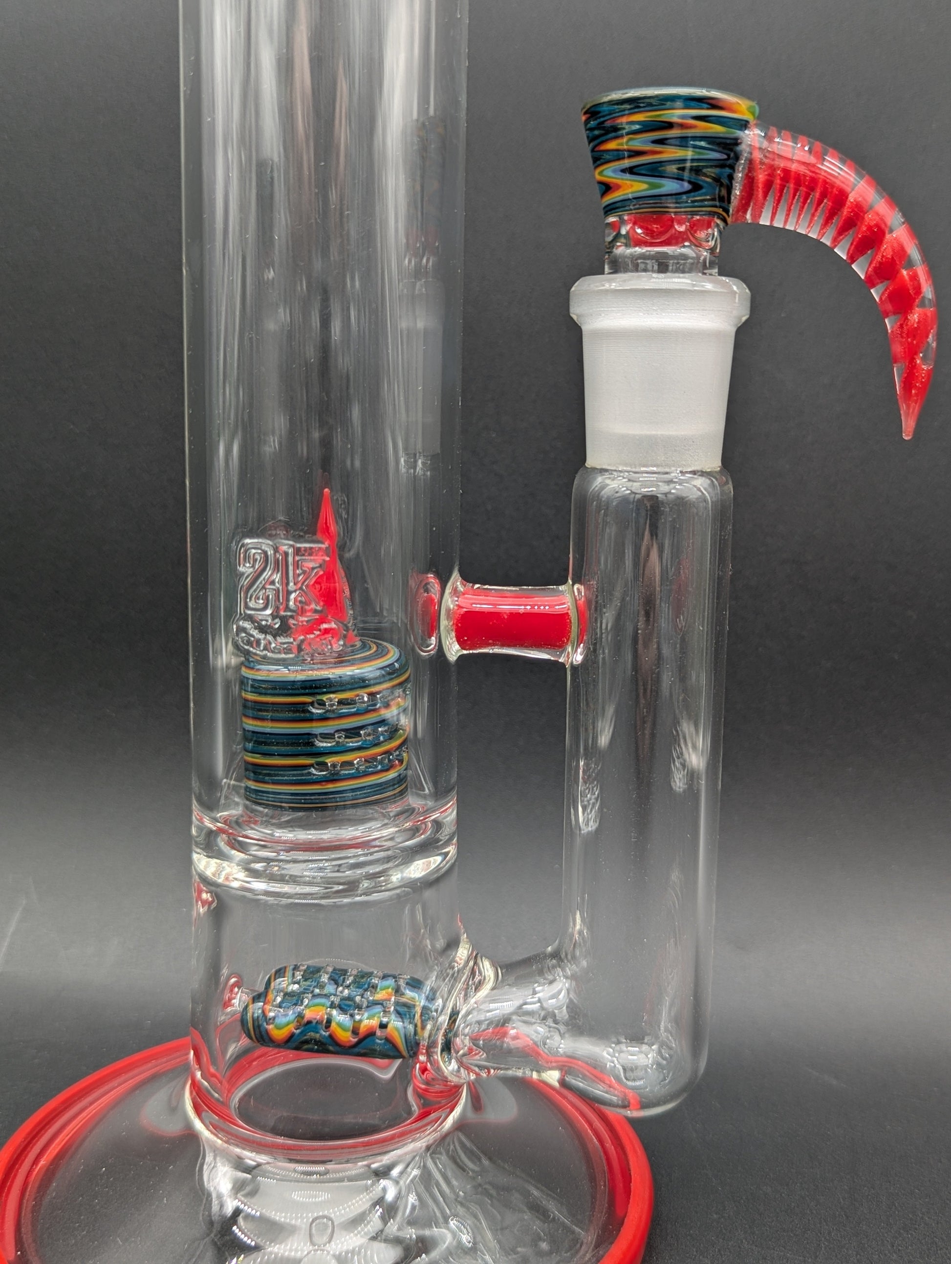 2K Glass Dual Gridline to 180 Grid Cap Bongs-Avernic Smoke Shop