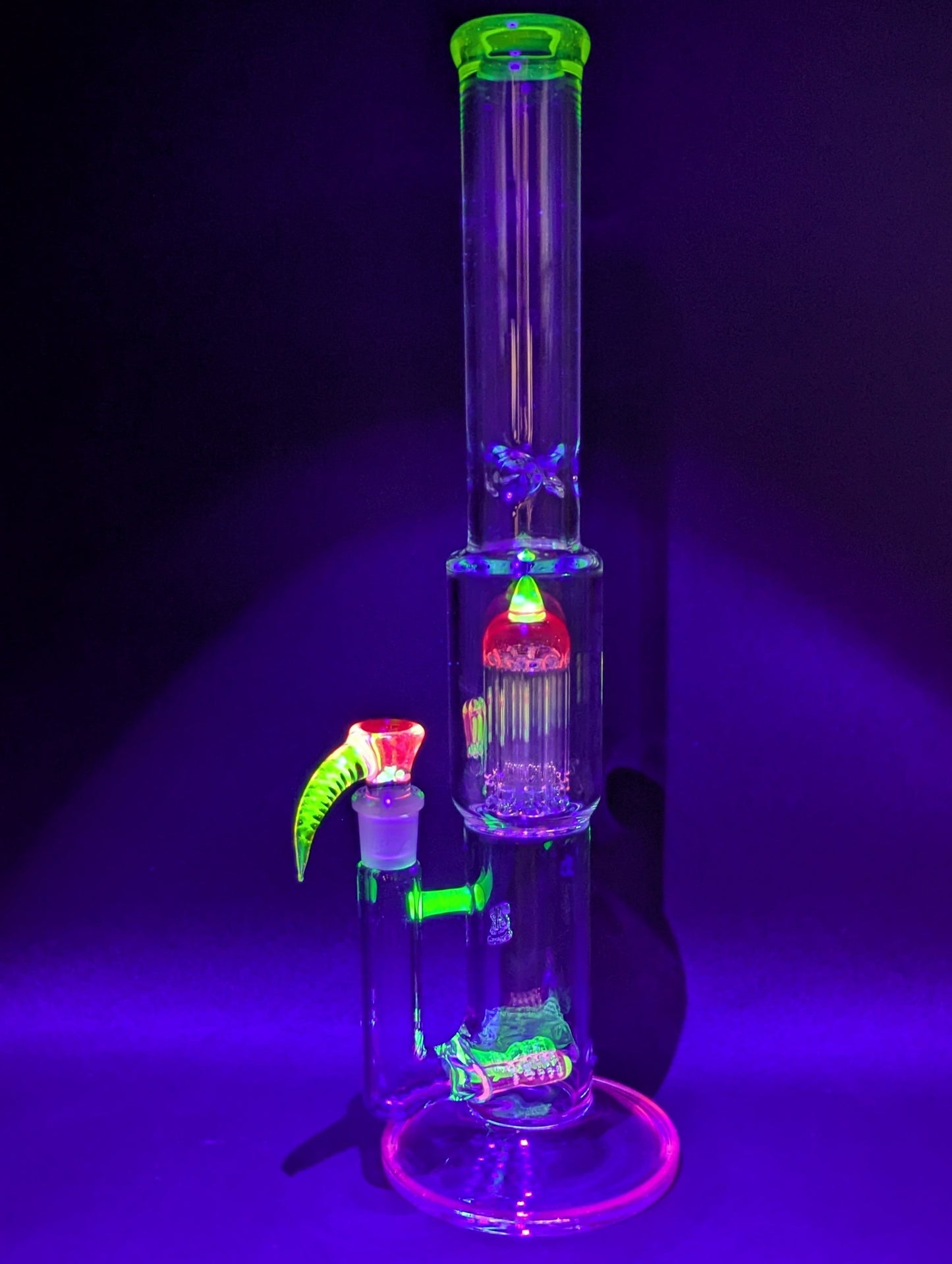 2K Glass Dual Gridline to 8 Arm Bong-Avernic Smoke Shop