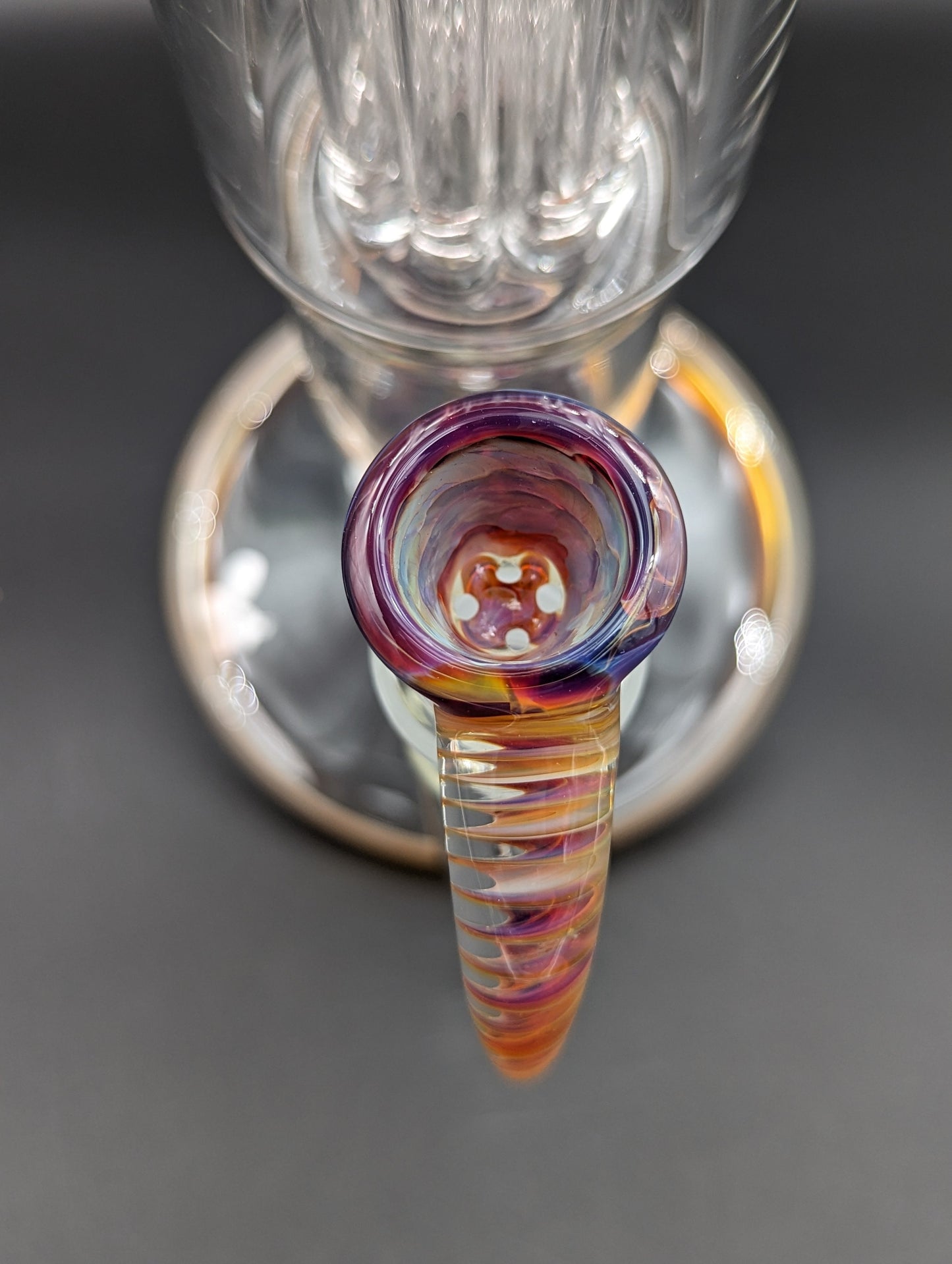 2K Glass Dual Gridline to 8 Arm Bongs - Color Accented-Avernic Smoke Shop