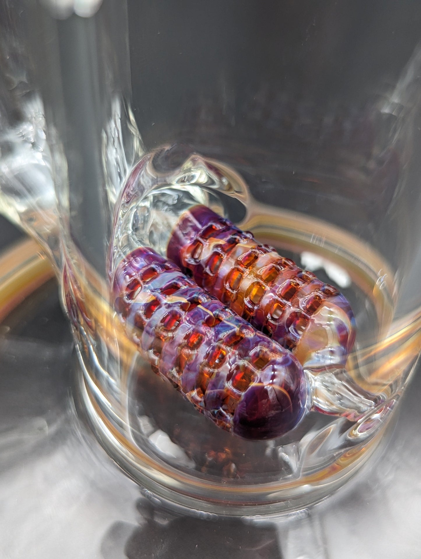 2K Glass Dual Gridline to 8 Arm Bongs - Color Accented-Avernic Smoke Shop
