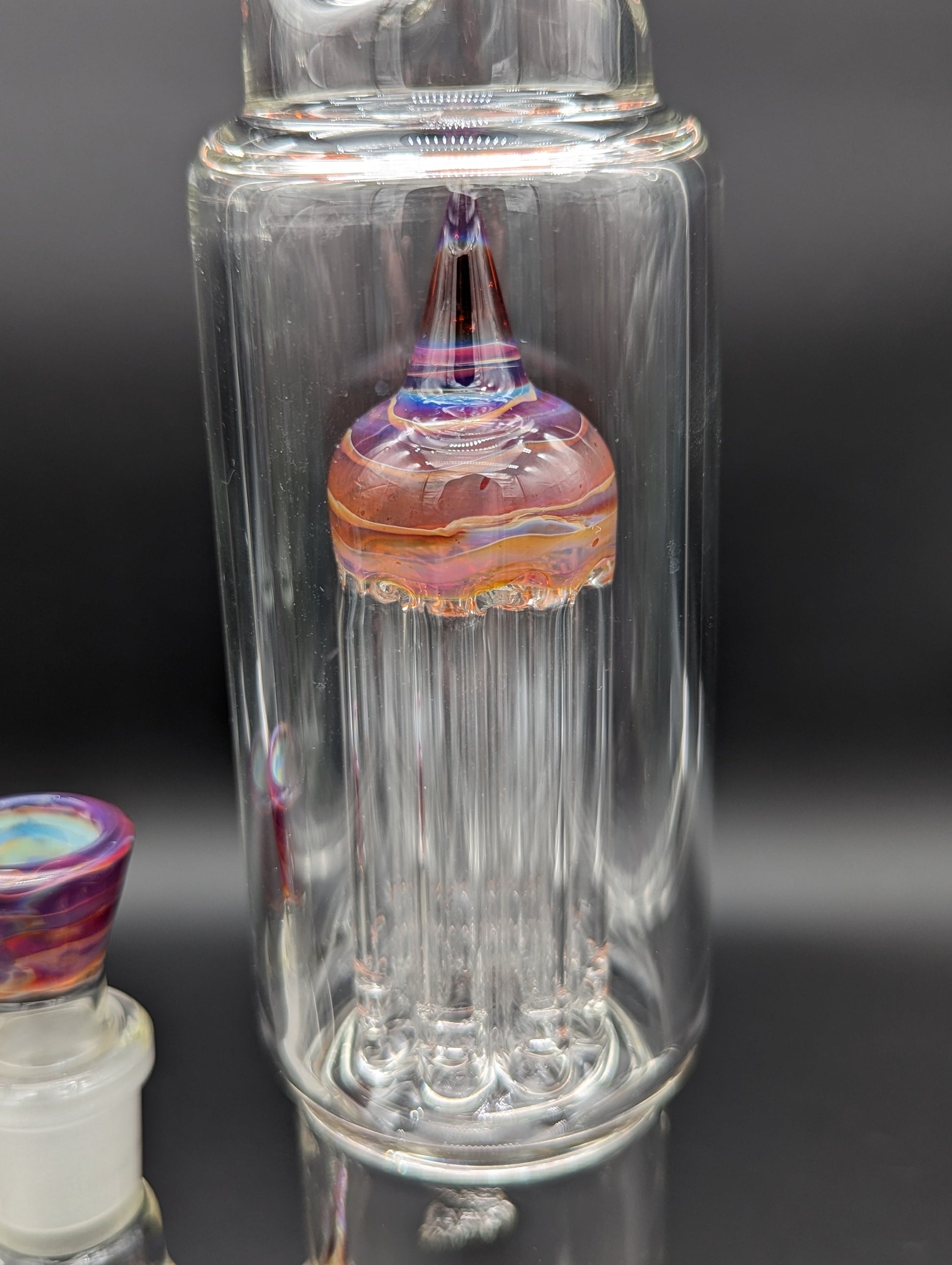 2K Glass Dual Gridline to 8 Arm Bongs - Color Accented-Avernic Smoke Shop