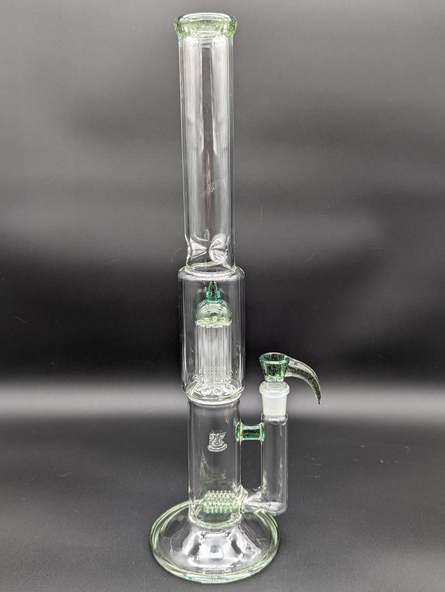 2K Glass Dual Gridline to 8 Arm Bongs - Color Accented-Avernic Smoke Shop