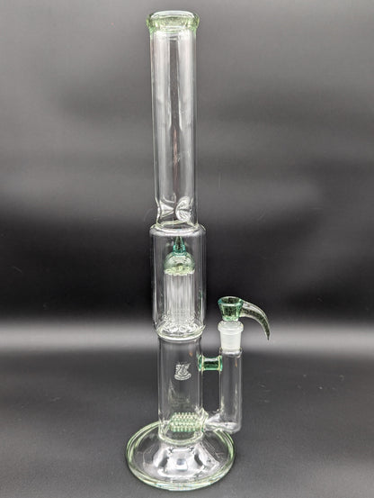 2K Glass Dual Gridline to 8 Arm Bongs - Color Accented-Avernic Smoke Shop