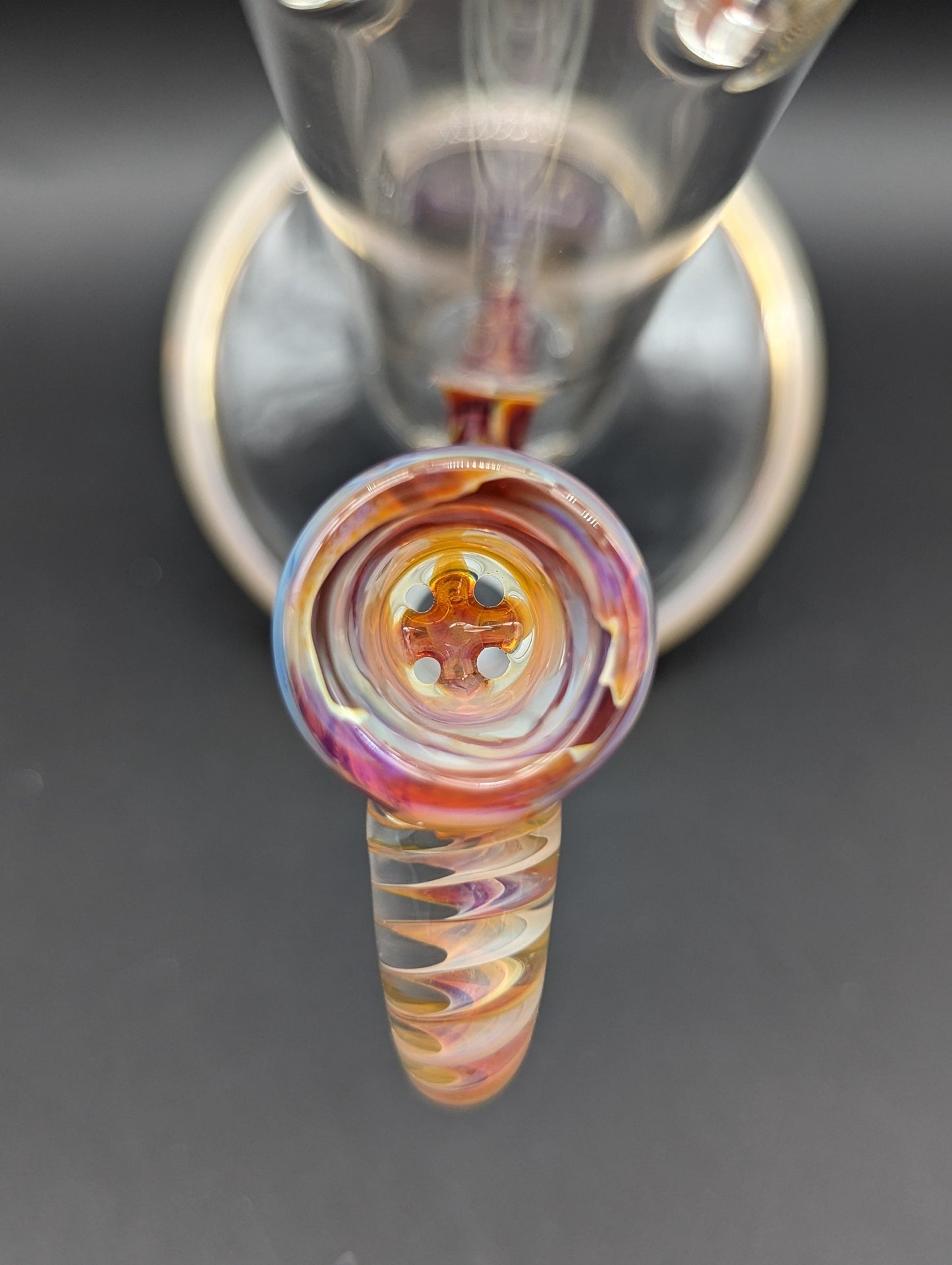 2K Glass Single Gridline Perc Bong-Avernic Smoke Shop