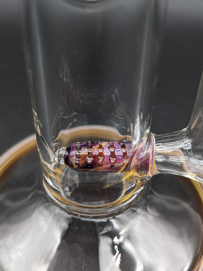 2K Glass Single Gridline Perc Bong-Avernic Smoke Shop