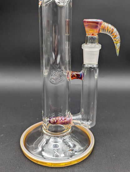 2K Glass Single Gridline Perc Bong-Avernic Smoke Shop