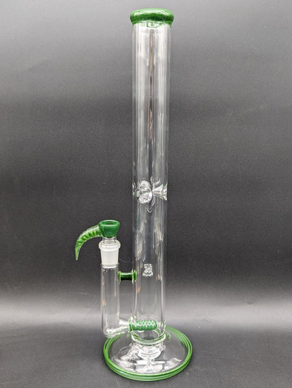 2K Glass Single Gridline Perc Bong-Avernic Smoke Shop