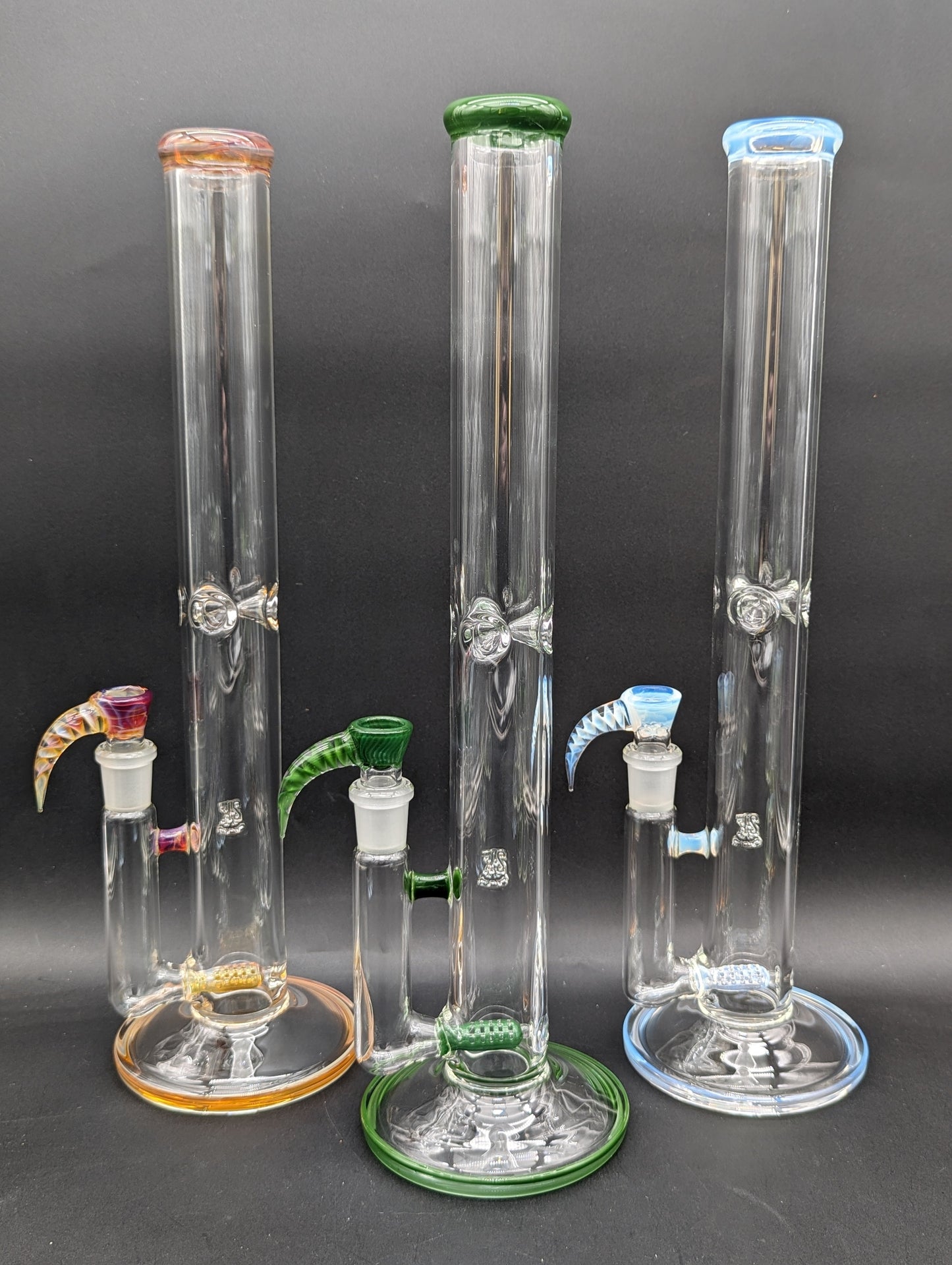 2K Glass Single Gridline Perc Bong-Avernic Smoke Shop