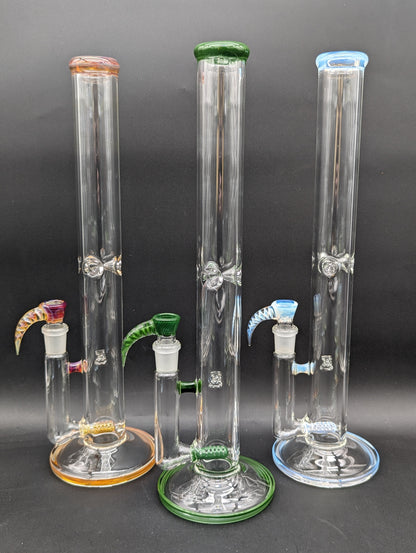 2K Glass Single Gridline Perc Bong-Avernic Smoke Shop