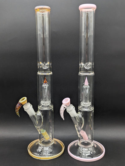 2K Glass Straight Tube w/ 360 Grid - Meech Madness Smoke Shop
