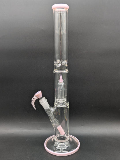 2K Glass Straight Tube w/ 360 Grid - Meech Madness Smoke Shop