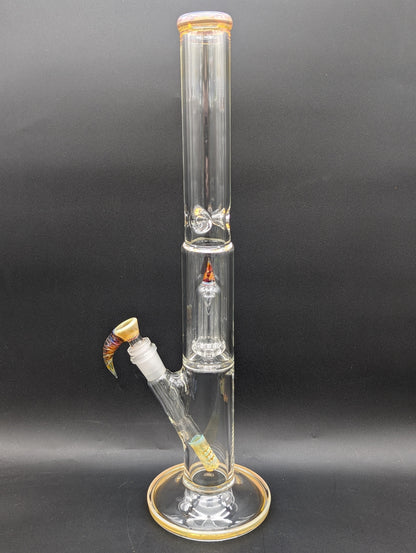 2K Glass Straight Tube w/ 360 Grid - Meech Madness Smoke Shop