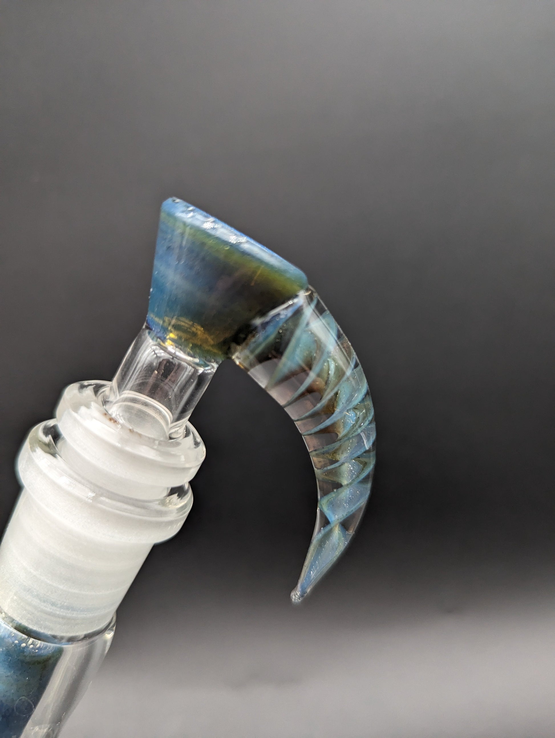 2K Glass Straight Tube with Diffused Downstem - Meech Madness Smoke Shop