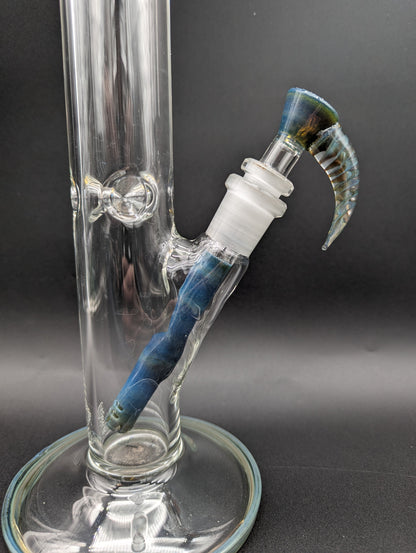 2K Glass Straight Tube with Diffused Downstem - Meech Madness Smoke Shop