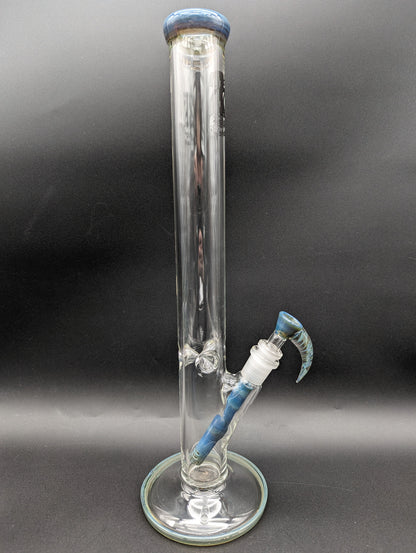 2K Glass Straight Tube with Diffused Downstem - Meech Madness Smoke Shop
