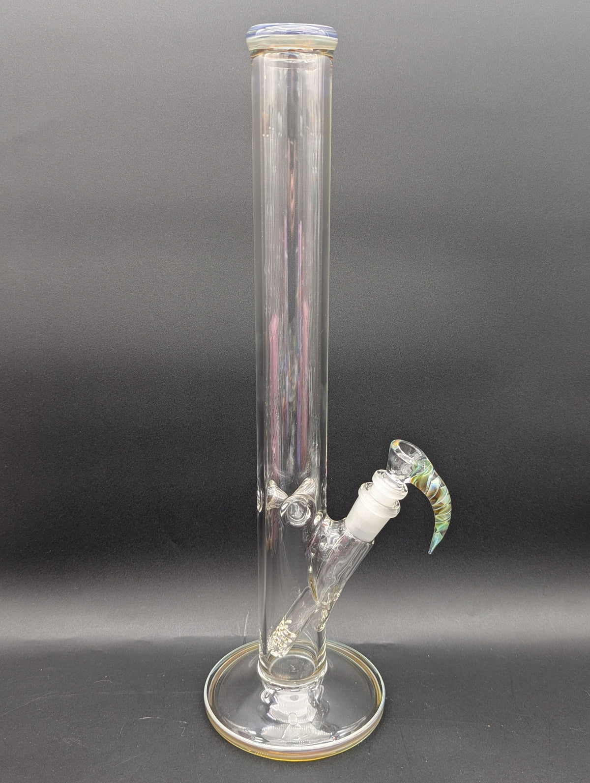 2K Glass Straight Tube with Diffused Downstem-Avernic Smoke Shop