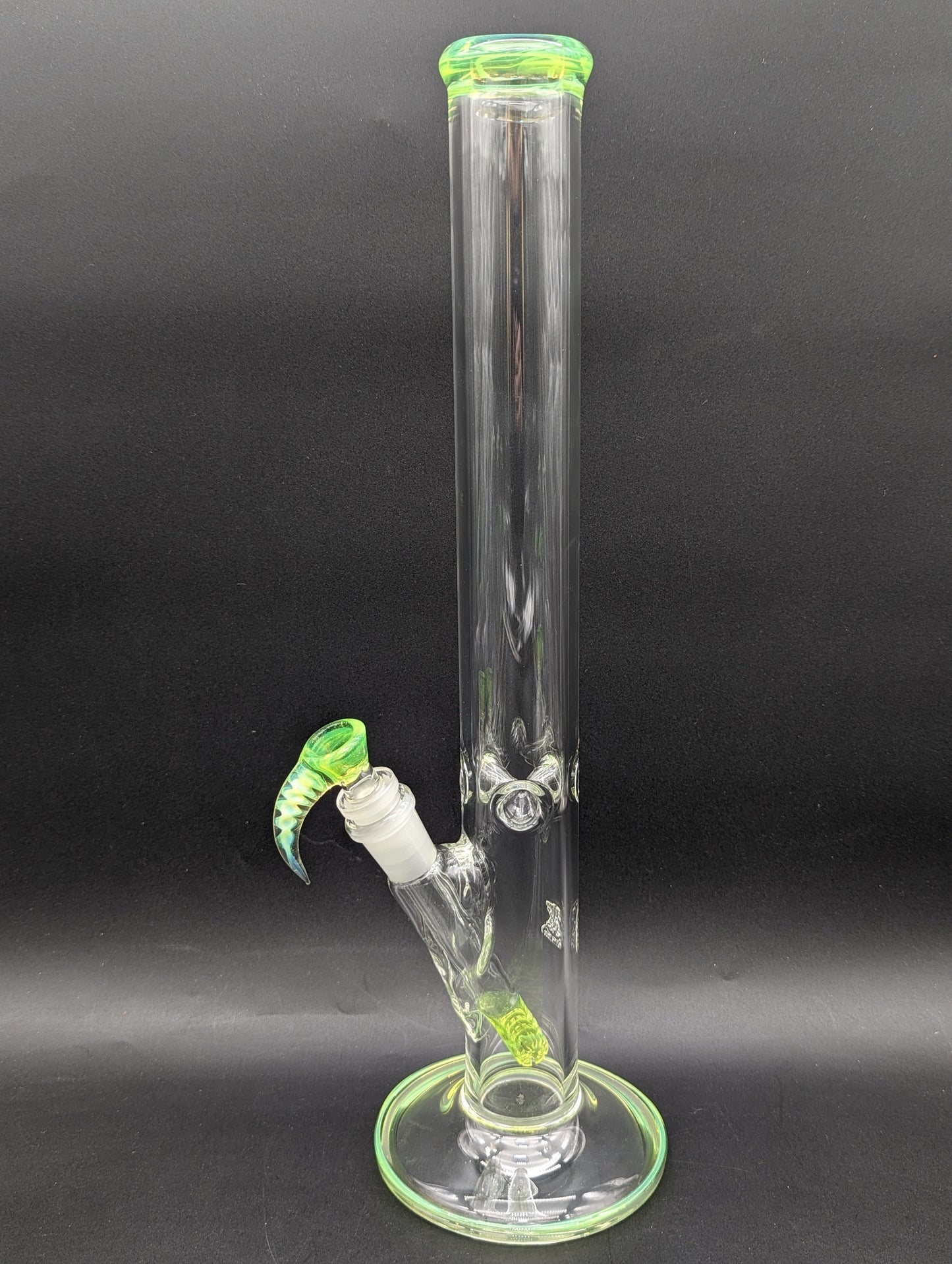 2K Glass Straight Tube with Diffused Downstem - Meech Madness Smoke Shop