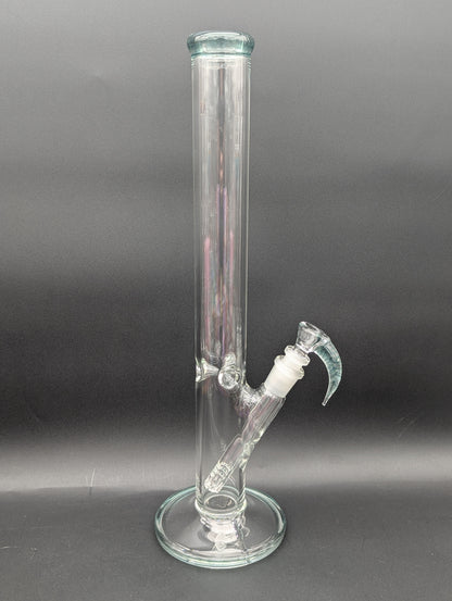 2K Glass Straight Tube with Diffused Downstem-Avernic Smoke Shop