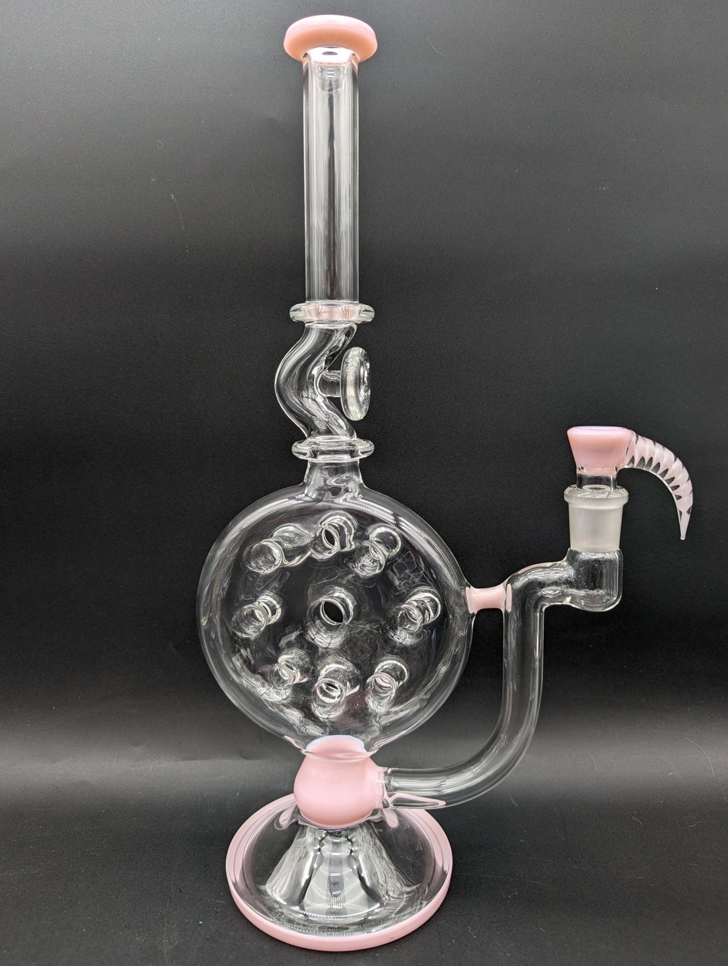 2K Glass Swiss Perc Straight Tube Bong - Meech Madness Smoke Shop