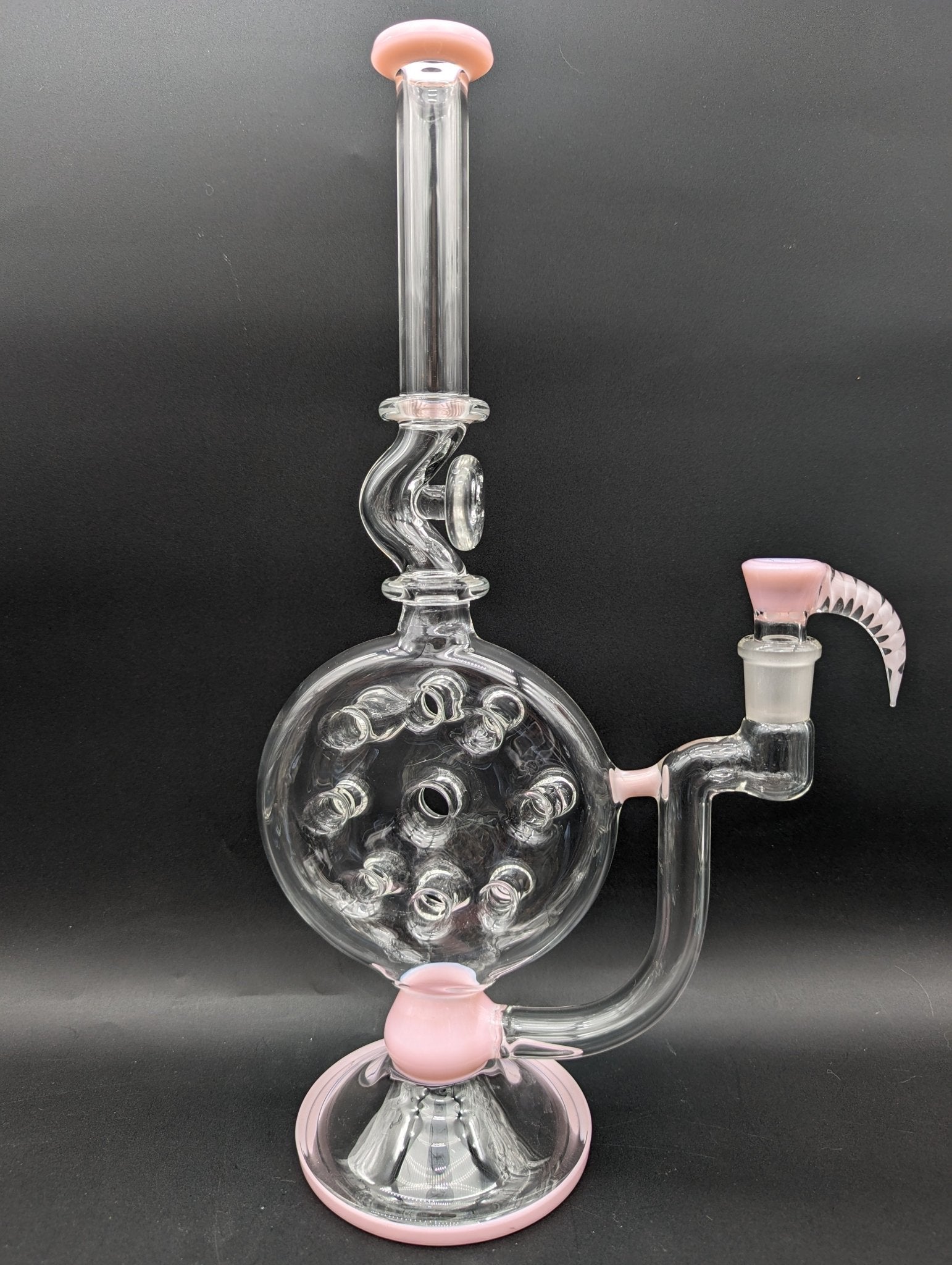 2K Glass Swiss Perc Straight Tube Bong - Meech Madness Smoke Shop