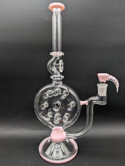 2K Glass Swiss Perc Straight Tube Bong - Meech Madness Smoke Shop